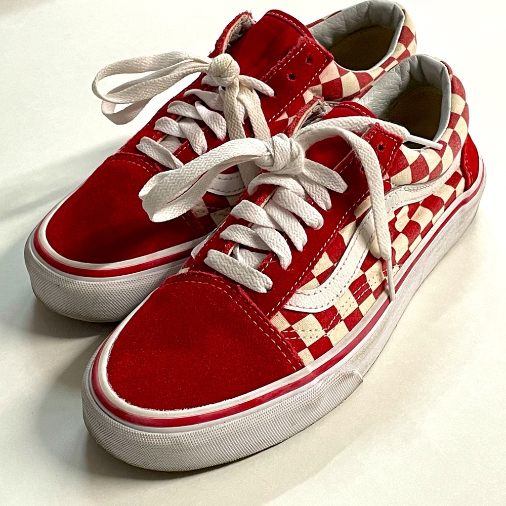 Vans Old Skool Checkered Shoes Unisex Men Sz 6.5